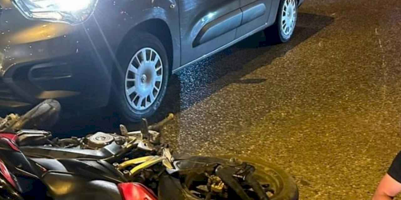 Düzce'de motosiklet kazası: 1 yaralı