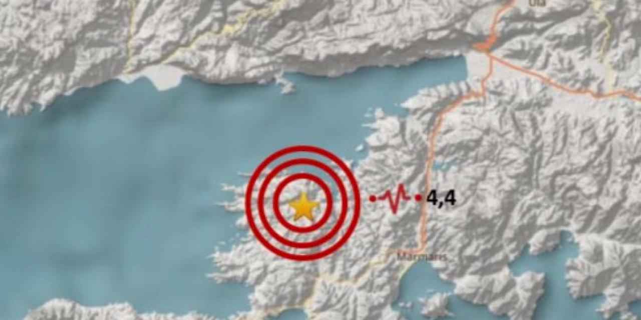 Marmaris'te 4,4 büyüklüğünde deprem!