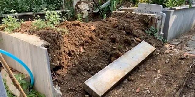 Bursa’nın en eski mezarlığında mezarlar zarar gördü