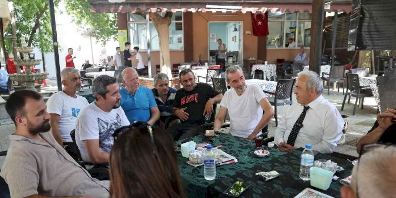 Başkan Şadi Özdemir Demirci’de mahalle halkını dinledi