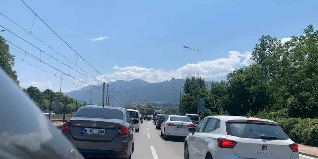 Bursa'da yoğun trafik