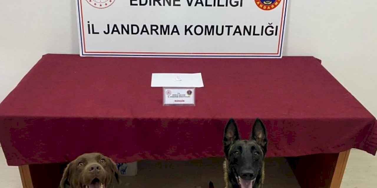 Edirne'de sürücüye kokainden adli işlem