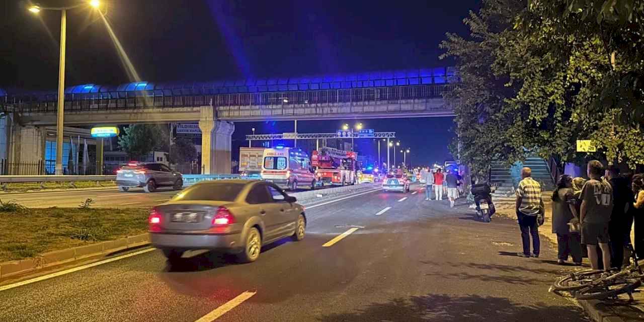 Köprü üzerine çıkan kişi ekipleri harekete geçirdi  