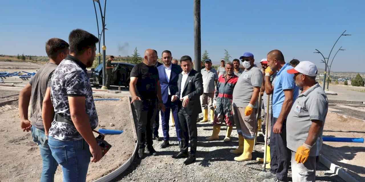 Kahveci Dağı rekreasyon alanına ilk beton atıldı