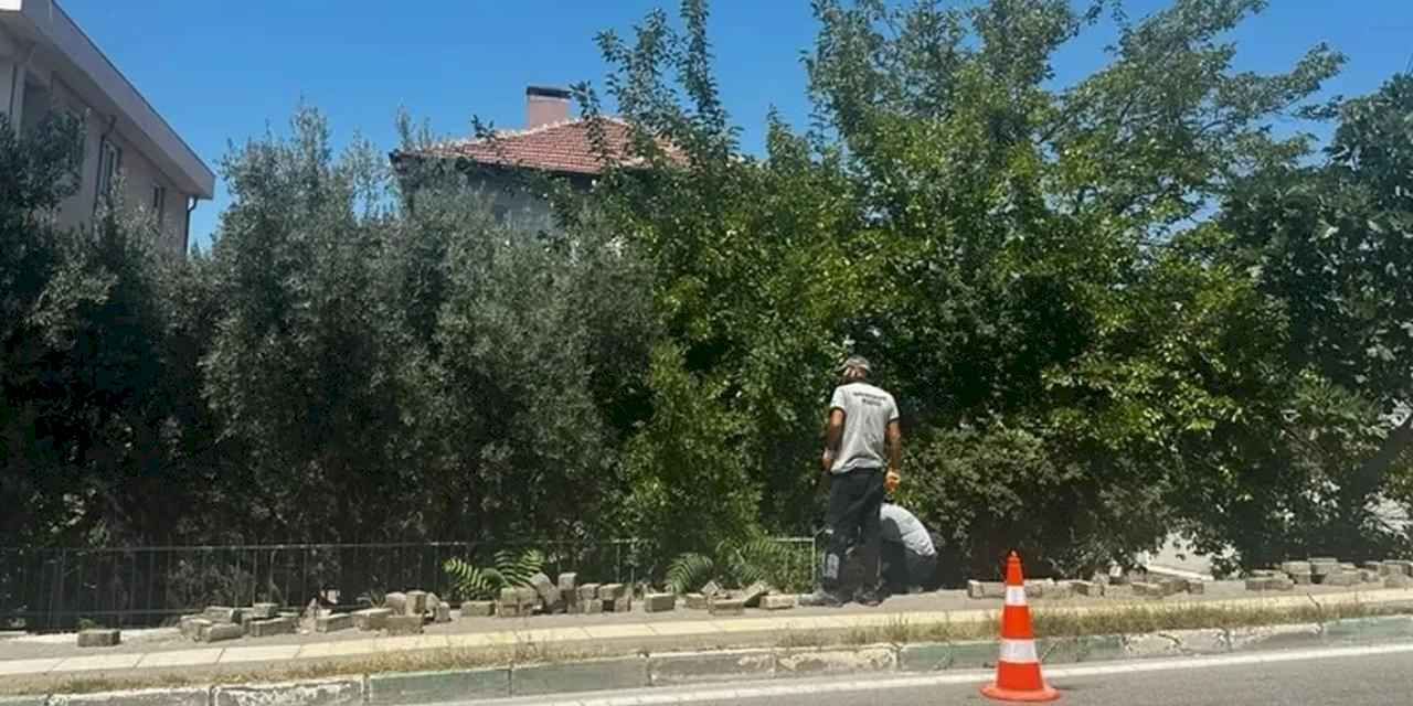 Yıldırım caddesinin altyapı sorunları gideriliyor