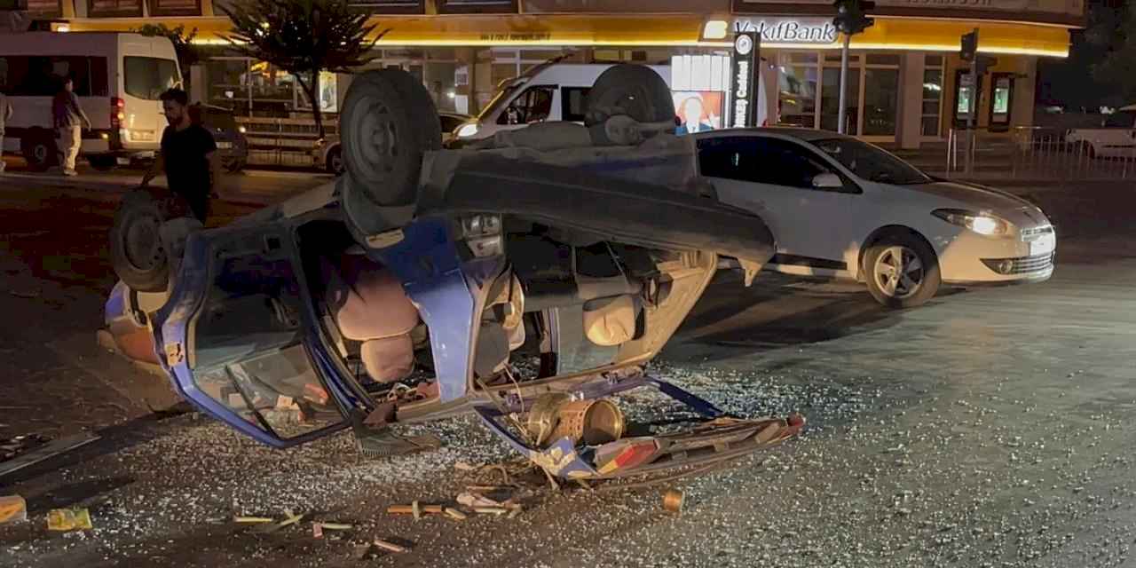 Düzce'de iki otomobil çarpıştı: 2 yaralı