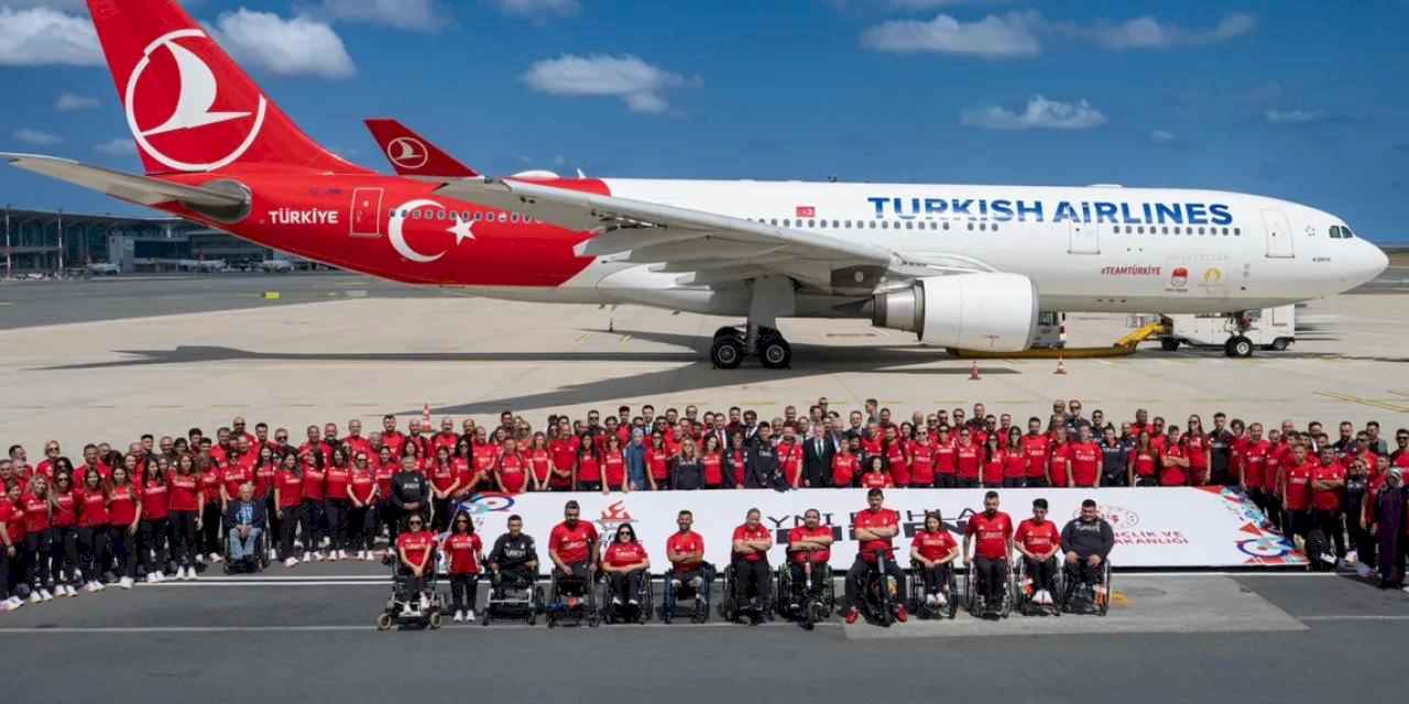 Paralimpik sporcular Paris'e uğurlandı