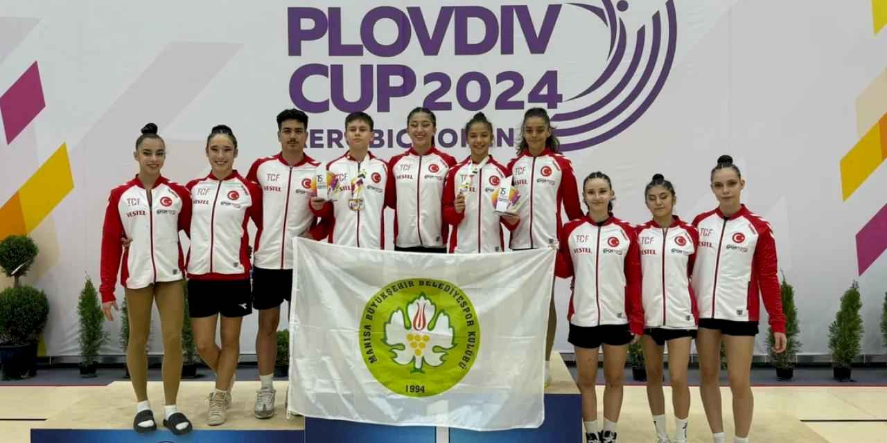 Manisalı jimnastikçiler Bulgaristan’da göğsümüzü kabarttı