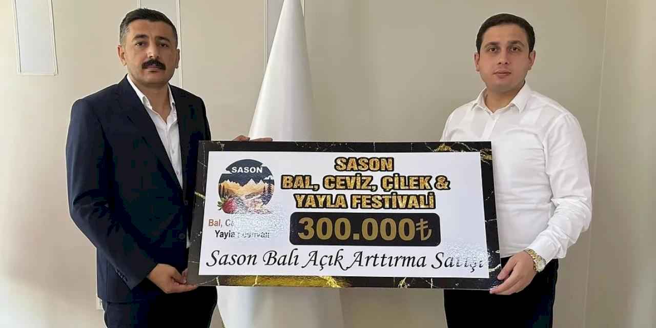 Balın geliri Sason’lu arıcılara dağıtıldı