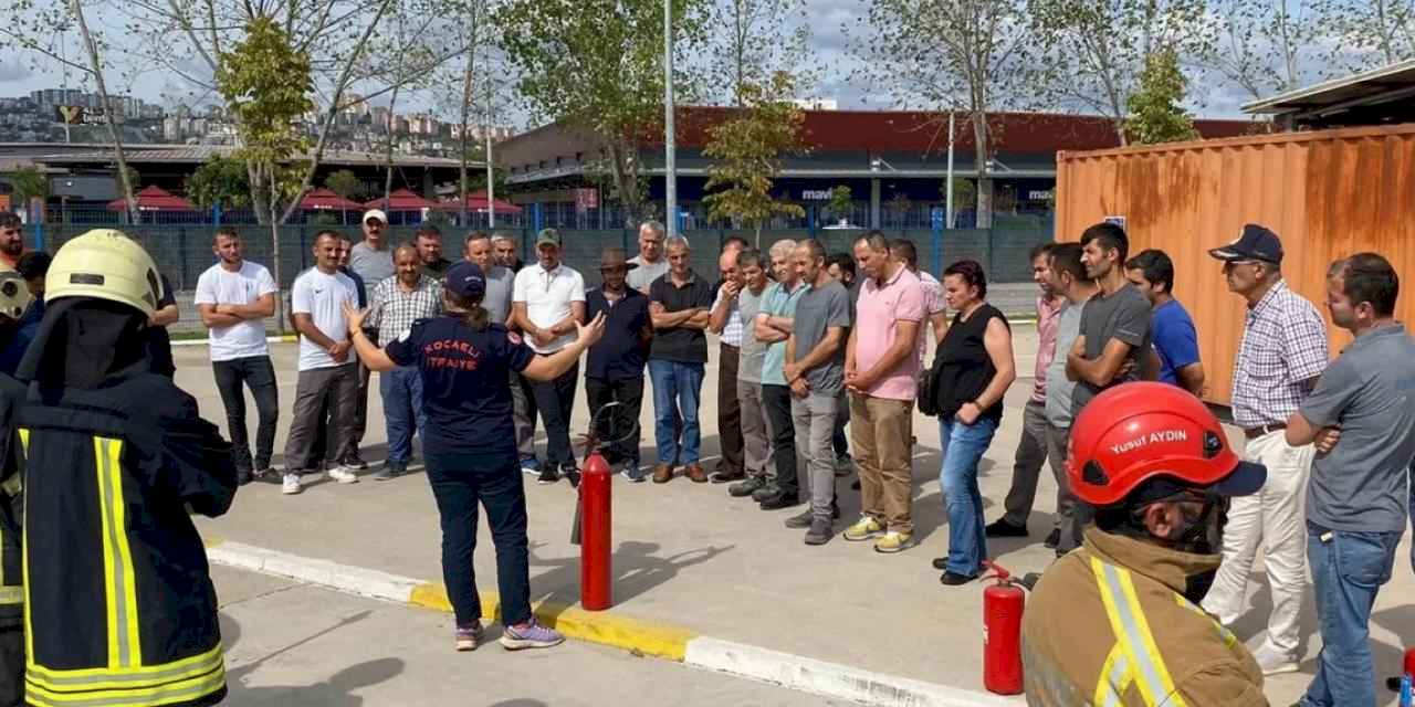 Yahya Kaptan site yönetimine İtfaiyeden eğitim