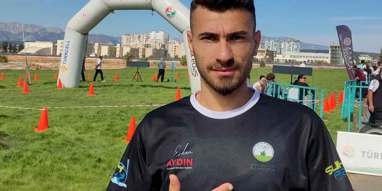 Bursa Osmangazili atletin 'Milli' başarısı
