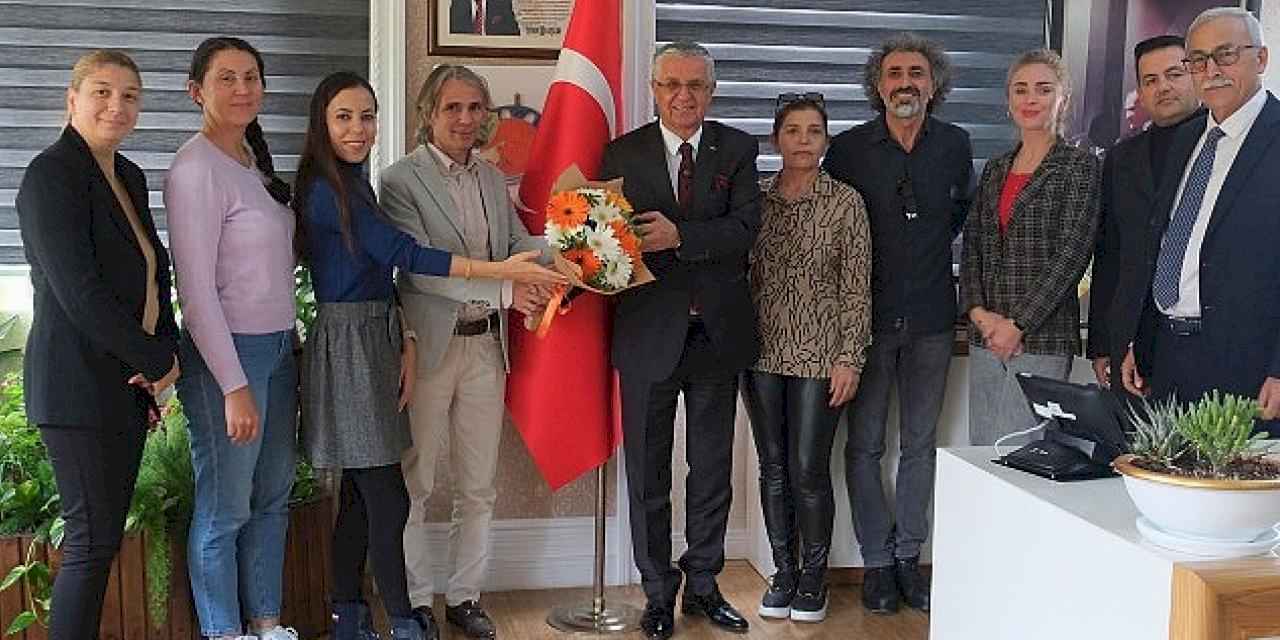 Okul aile birliğinden Başkan Topaloğlu'na ziyaret
