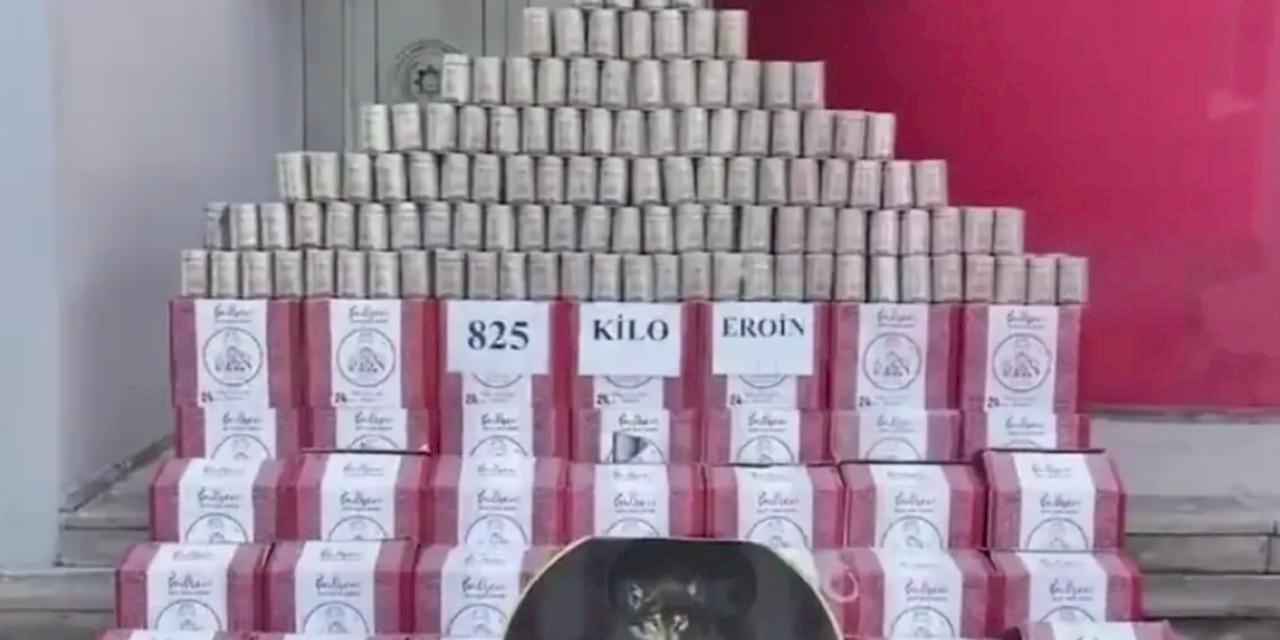 Adana'da 825 kilogram eroin ele geçirildi