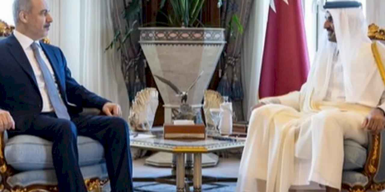 Bakan Fidan Katar Emiri Al Sani ile görüştü