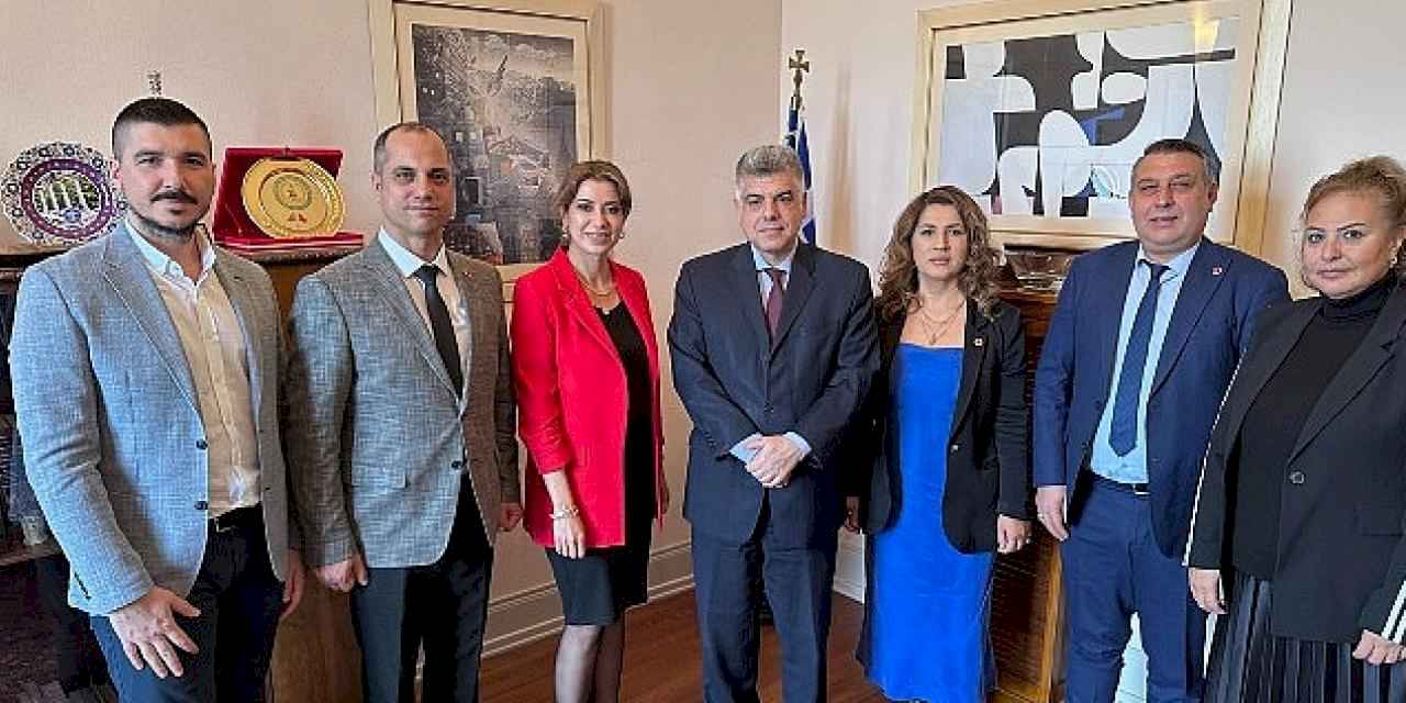Karabağlar Belediyesi Komisyon Üyelerinden Yunanistan İzmir Başkonsolosluğuna Ziyaret