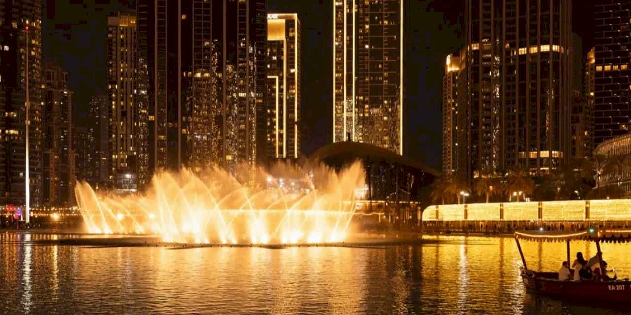 Dubai'deki ilk seferine ışıklar altında kutlama