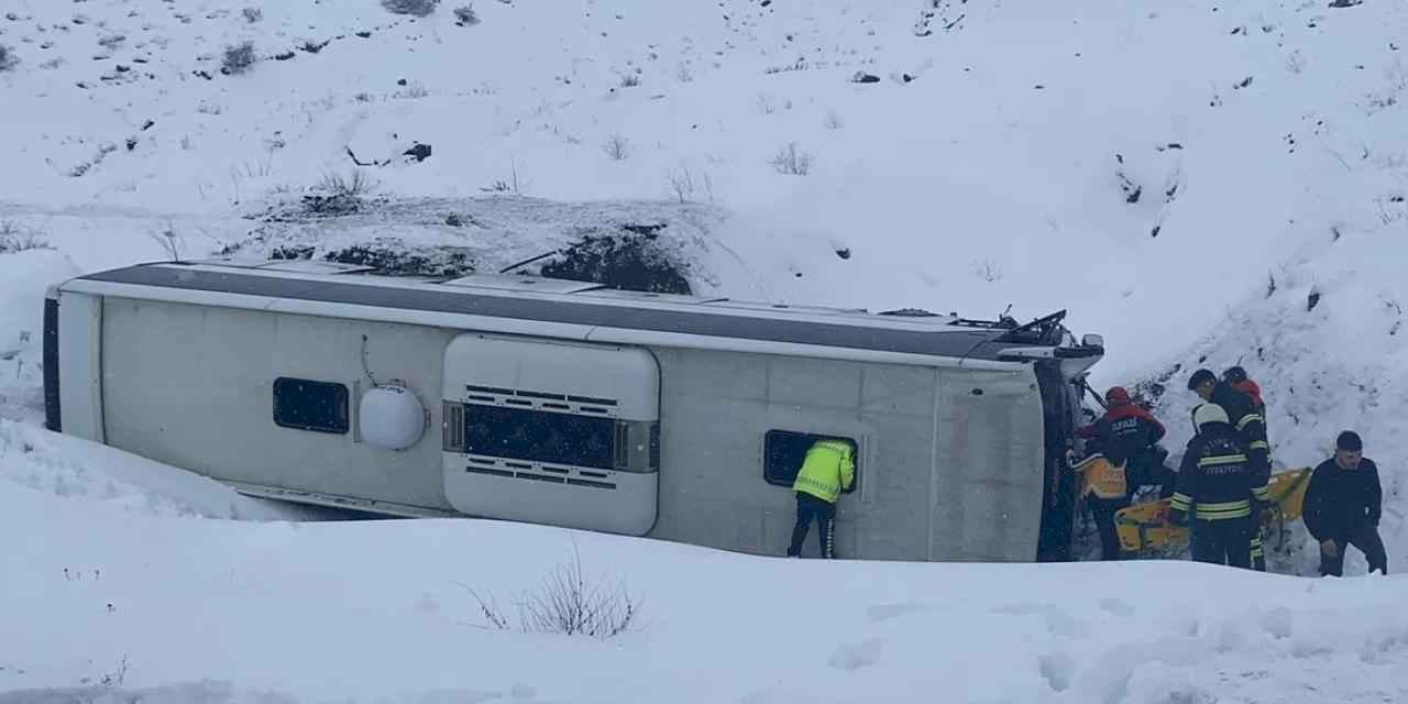 Erzincan'da otobüs faciası