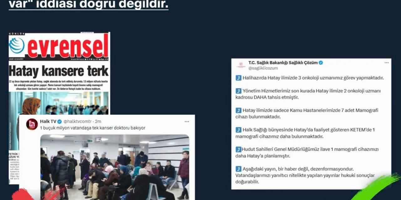 Hatay'daki o iddialar yalanlandı