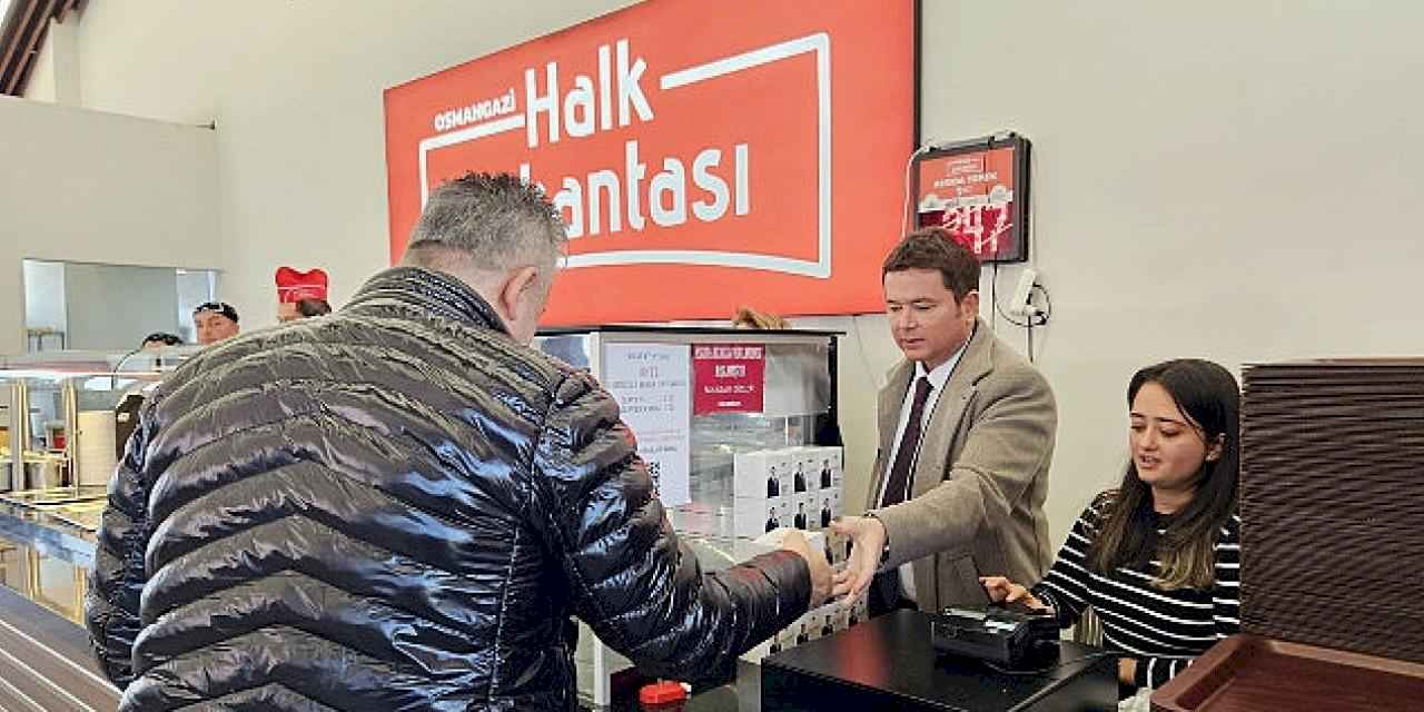 Başkan Aydın'dan kandil simidi ikramı