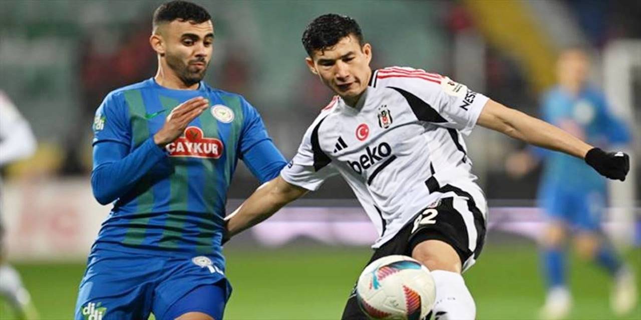 Çaykur Rizespor 1-1 Beşiktaş (Maç Sonucu) Rize'de kazanan çıkmadı!