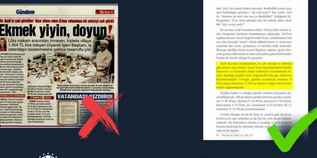 Ali Erbaş'ın sözleri çarpıtıldı... Açıklama İletişim'den geldi