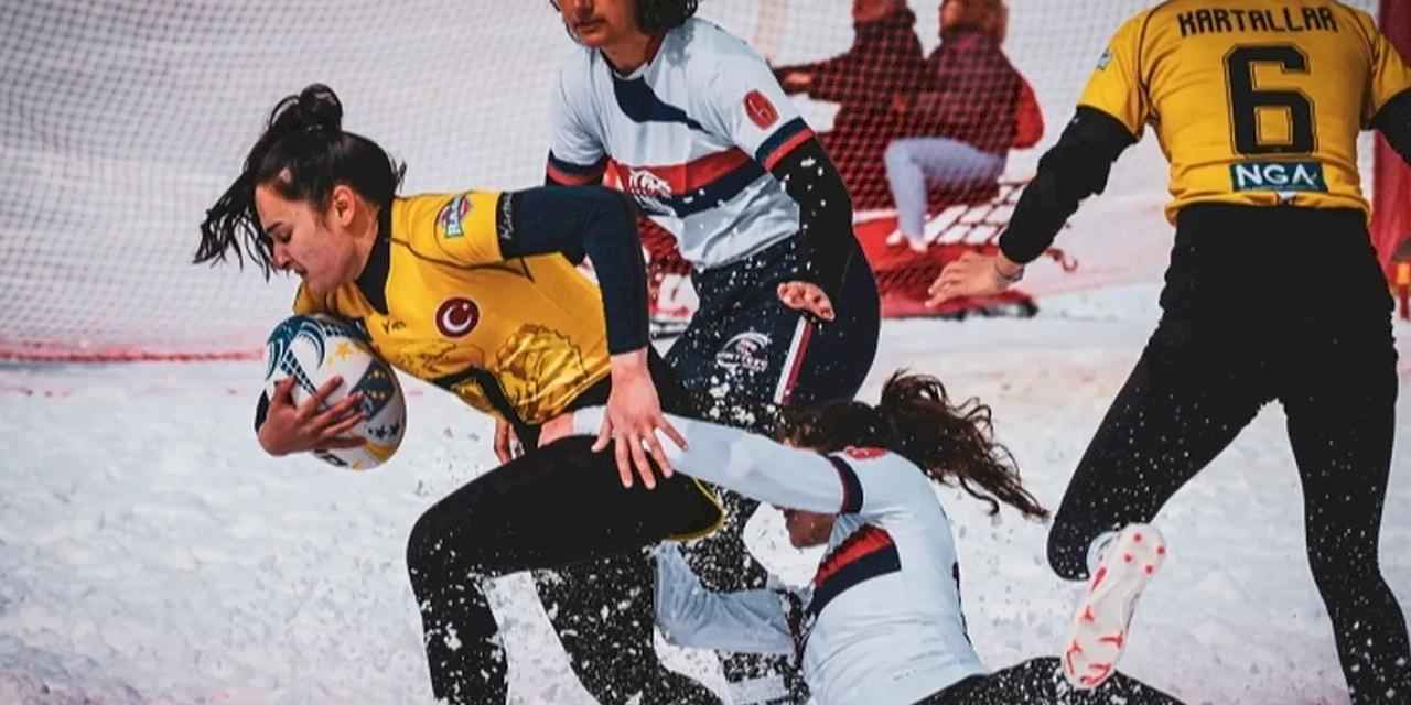 Kayseri Erciyes'te Kar Ragbi Şampiyonası başlıyor