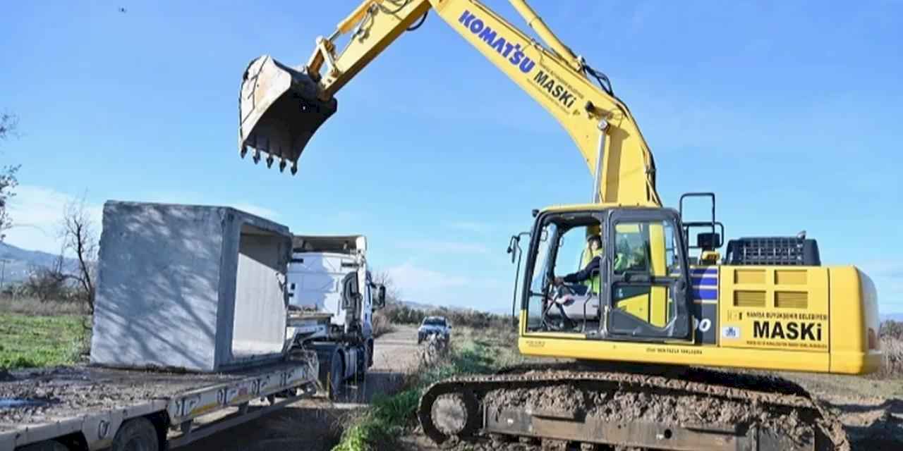 Manisa Derbent Mahallesi'nde dere geçişleri güvenli