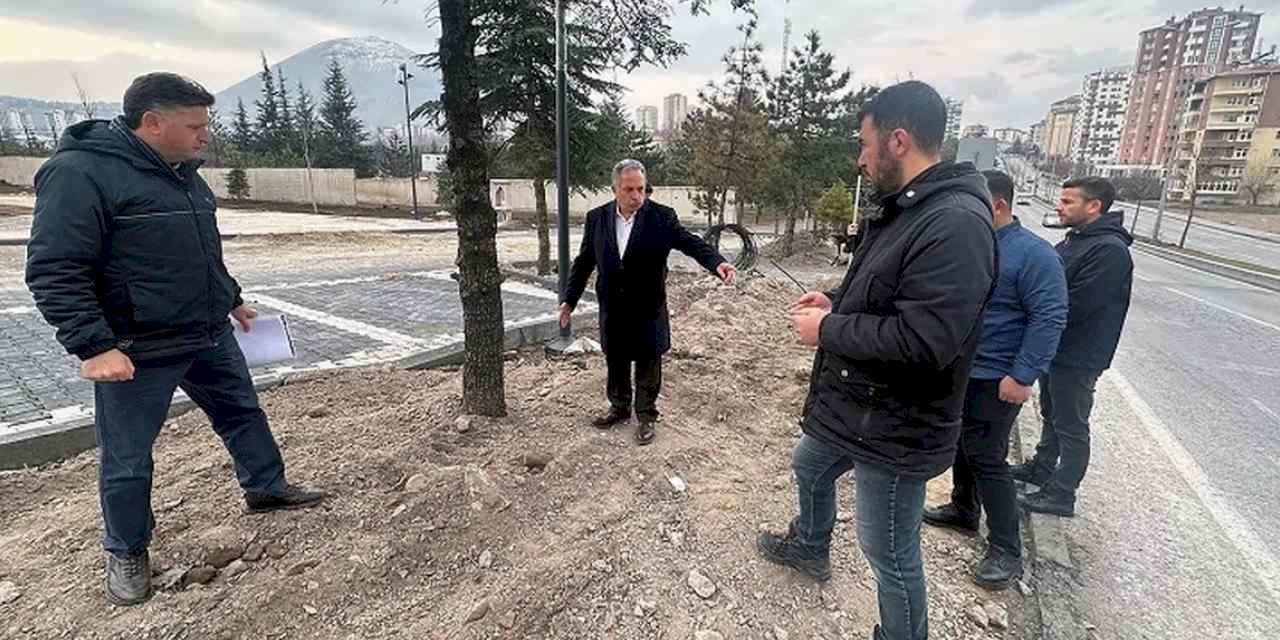 Kayseri Talas'ta millet bahçesi tam gaz