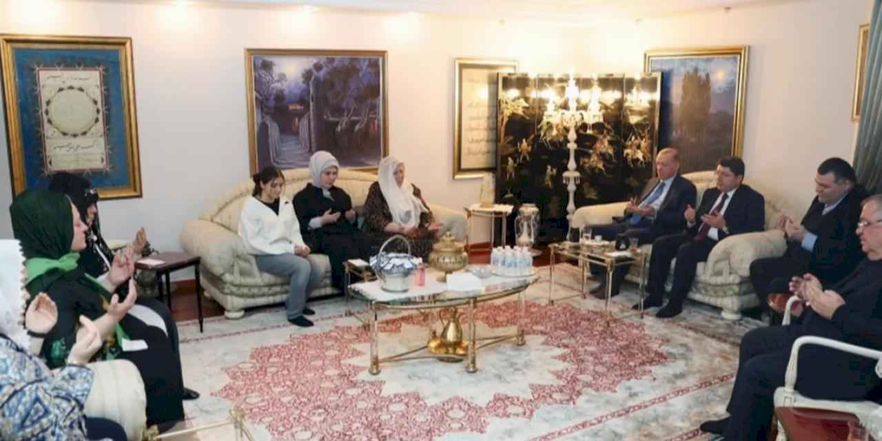 Cumhurbaşkanı Erdoğan'dan İyimaya ailesine taziye ziyareti