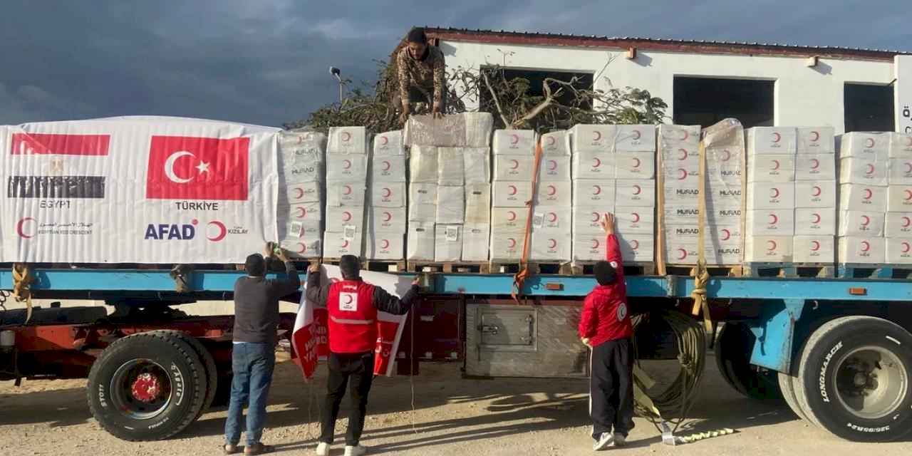 Türk Kızılay: Yardımlarımız hızla Gazze'ye giriyor