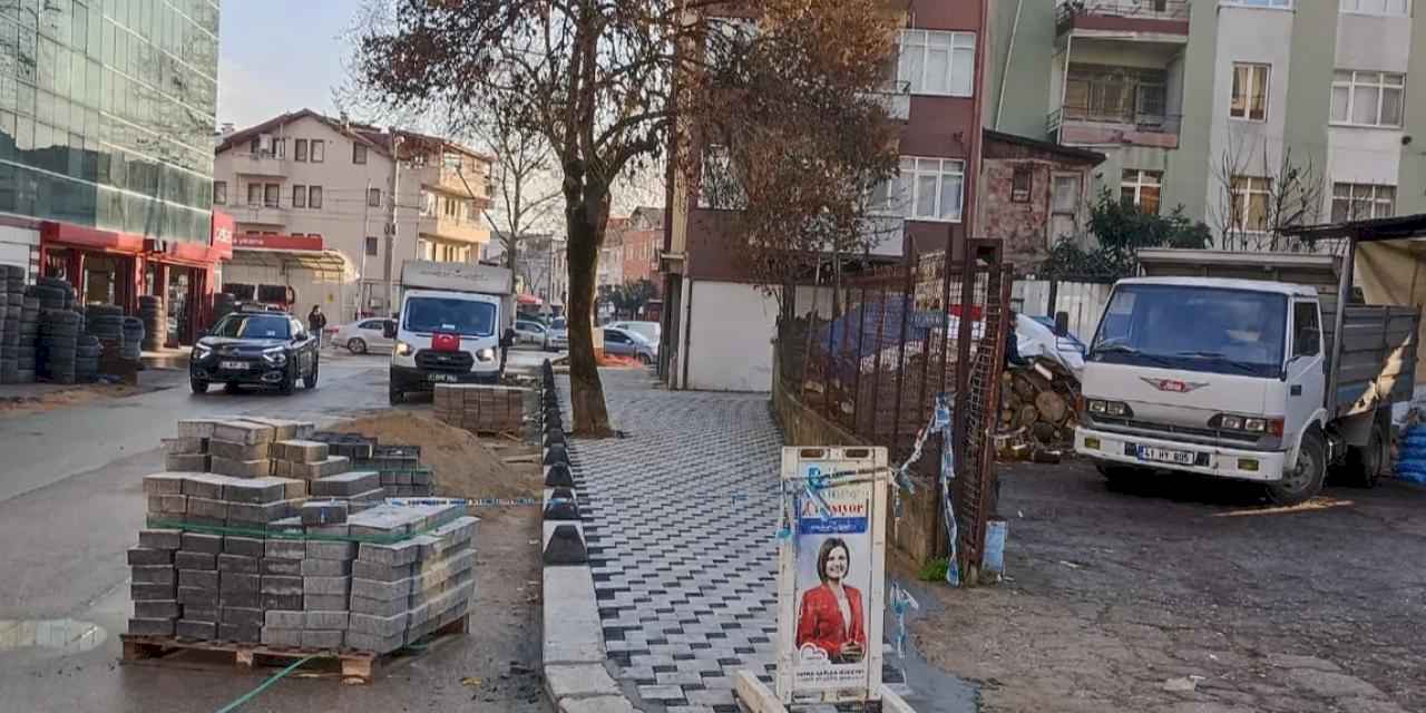 Kocaeli İzmit'teŞehit Kazım Caddesinde çalışmalar sürüyor