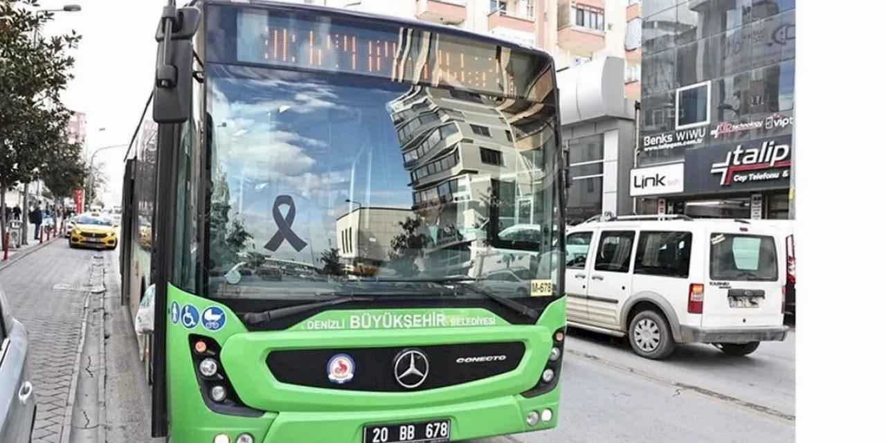 Denizli Büyükşehir’den siyah kurdeleli anma