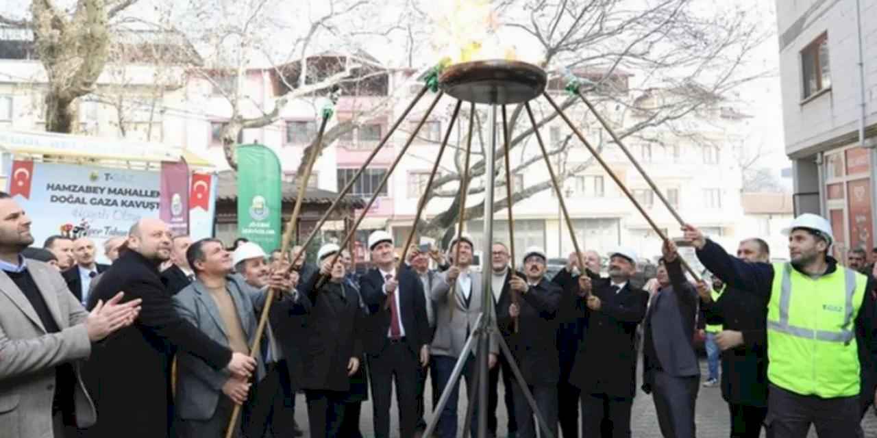 Bursa  İnegöl’de 3 mahalle doğal gaza kavuştu