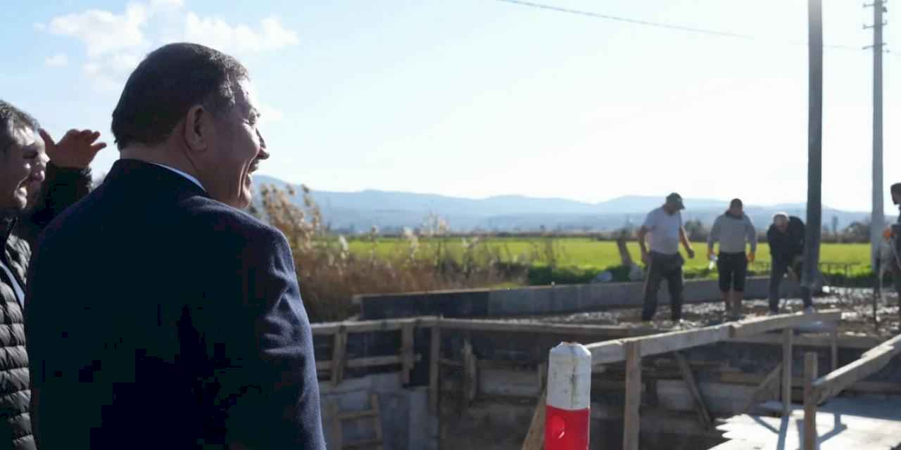 Muğla Milas'ta iki mahalleyi bağlayacak köprü şekilleniyor