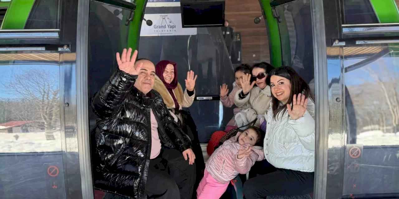 Kartepe Teleferiği’nde tatil yoğunluğu