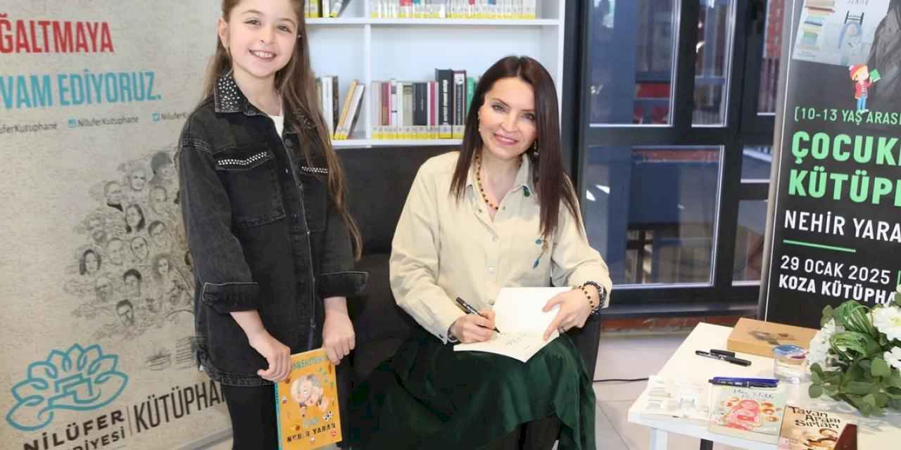 Bursa Nilüferli çocukların keyifli kütüphane buluşması