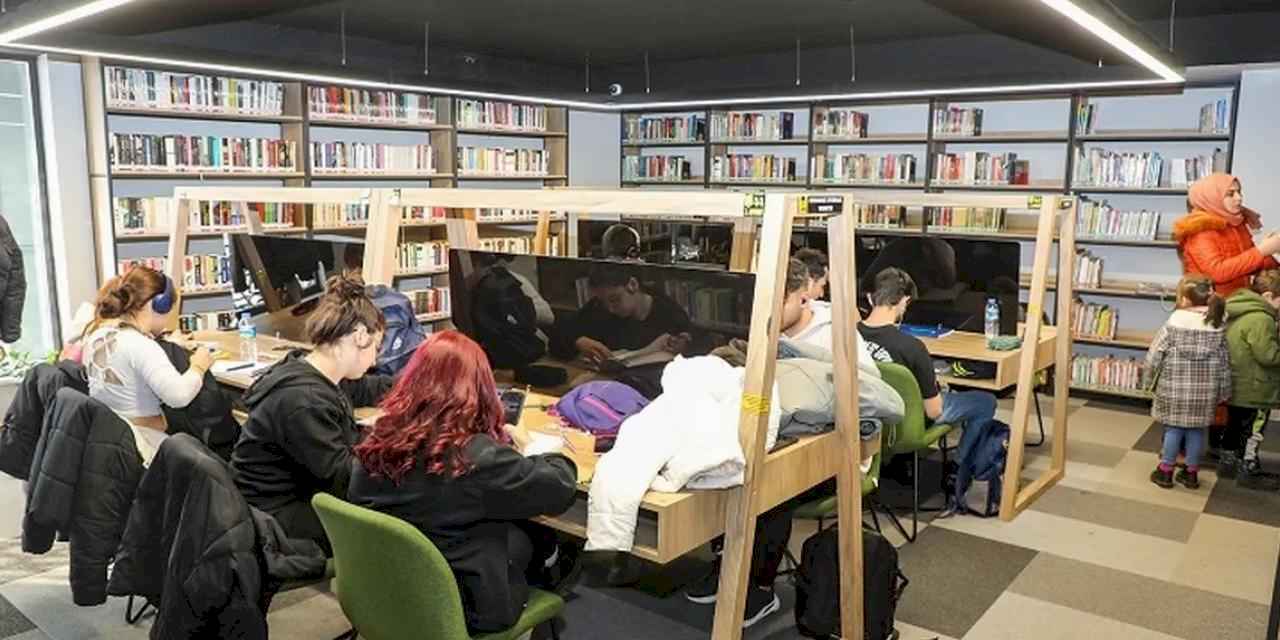 Kayserili öğrencinin çalışma adresi Talas kütüphaneleri