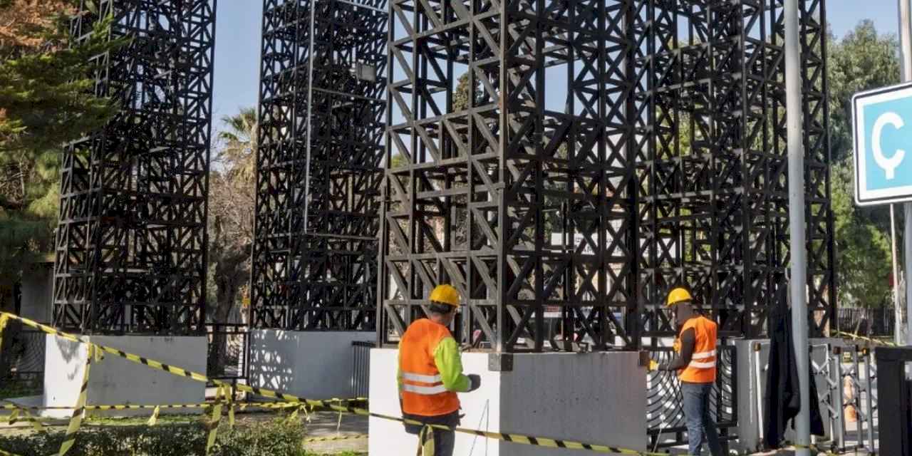İzmir'in tarihi kapısına güçlendirme çalışmaları başladı