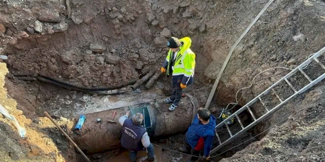 DİSKİ arızaları gidermek için yoğun çalışma yürütüyor