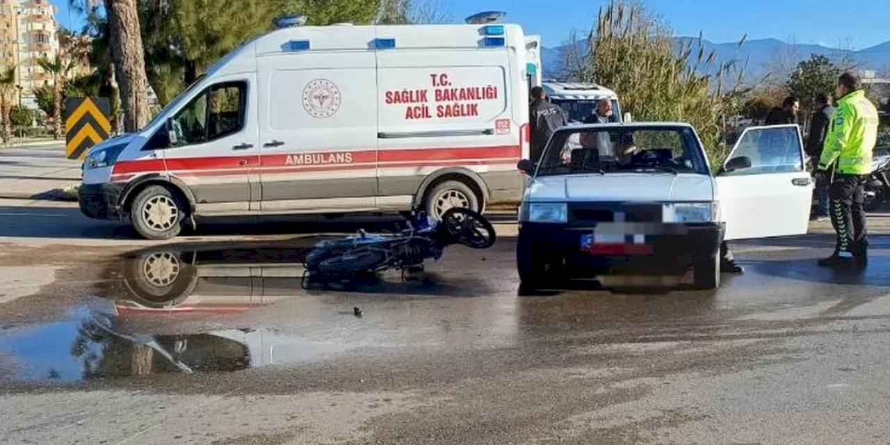Antalya Kumluca'da trafik kazası: 1 Yaralı