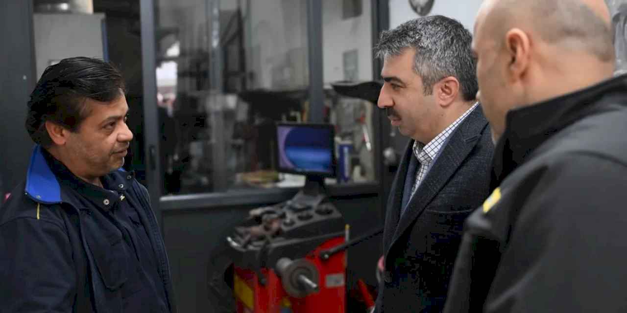 Bursa Yıldırım'da Başkan Yılmaz'dan Otosansit'e ziyaret