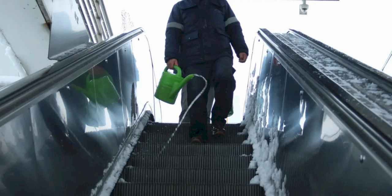 Yürüyen merdivenler donmaya karşı 7/24 çalışacak