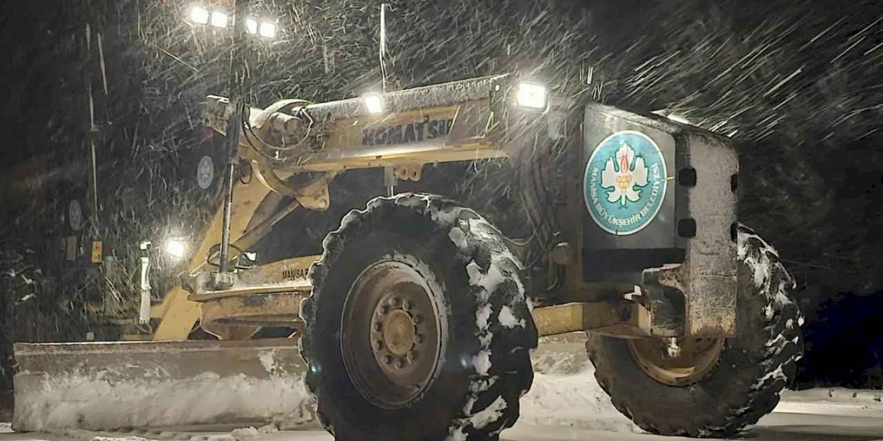 Manisa Büyükşehir kar yağışına karşı seferber