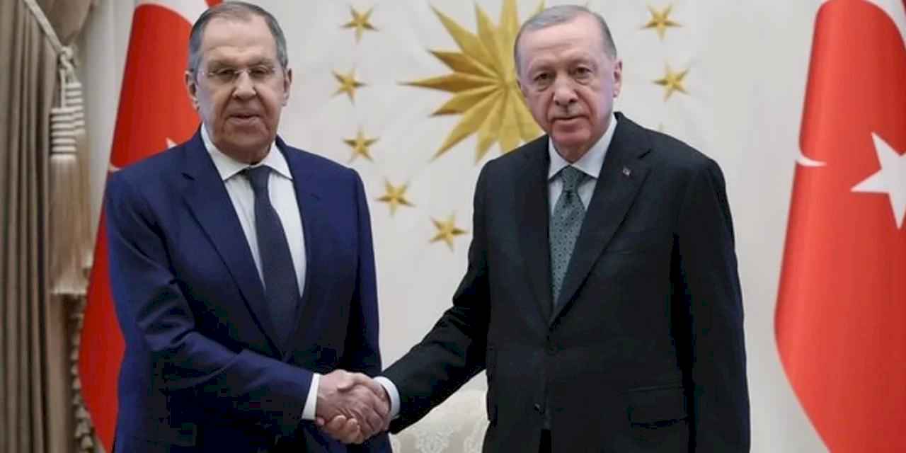 Cumhurbaşkanı Erdoğan, Rusya Dışişleri Bakanı Lavrov'u kabul etti