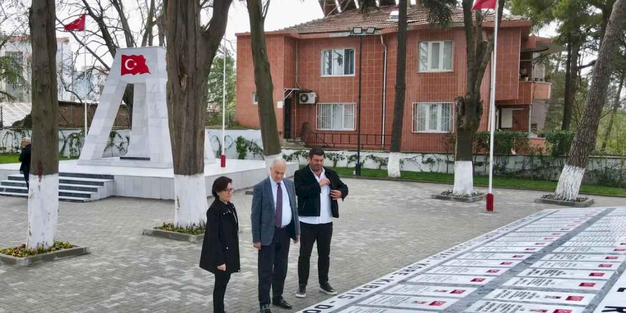 Mustafakemalpaşa'da şehitlik 18 Mart için yenilendi