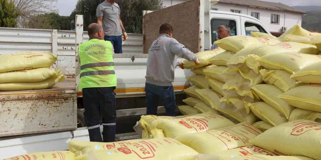 İzmir Güzelbahçe Belediyesi’nden çiftçiye desteğe devam