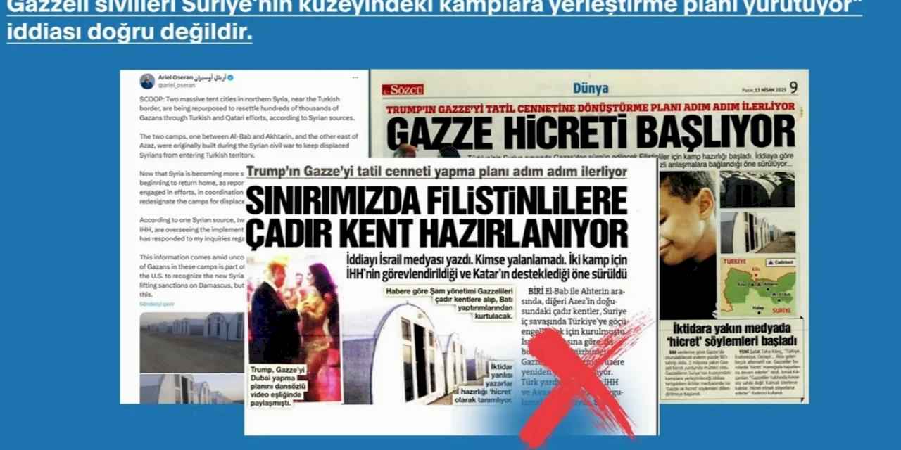 Türkiye ve Katar’ın 'Gazzelileri Suriye’ye yerleştirme planı' iddiası yalanlandı