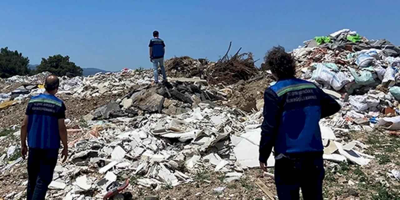 İzmir Gaziemir'de açık alana atığa 1,8 milyar TL 'çevre' cezası!