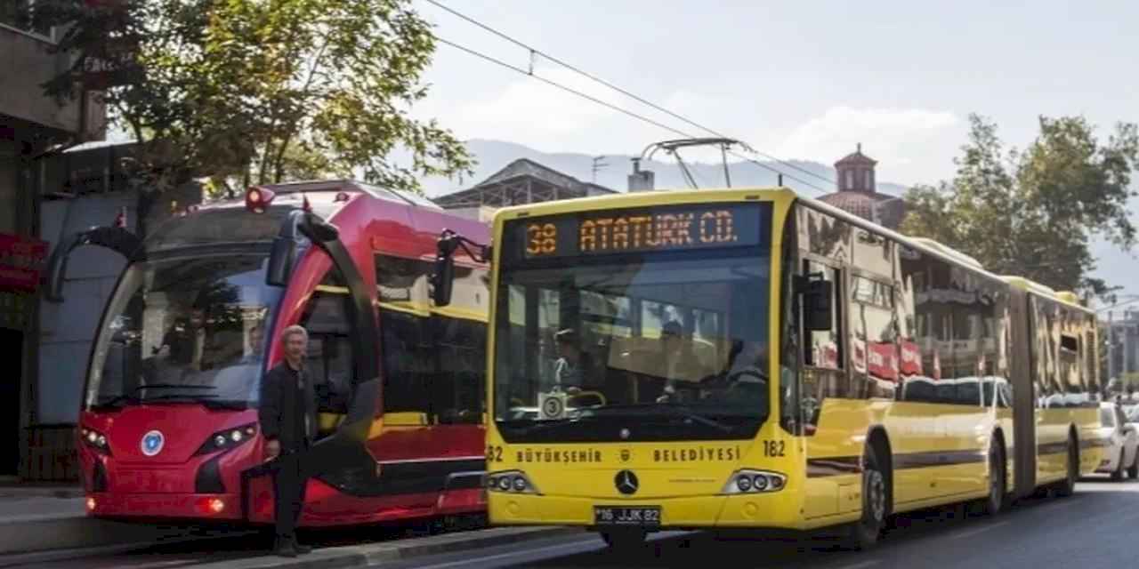 Bursa’da 19 Mayıs’ta ulaşım ücretsiz