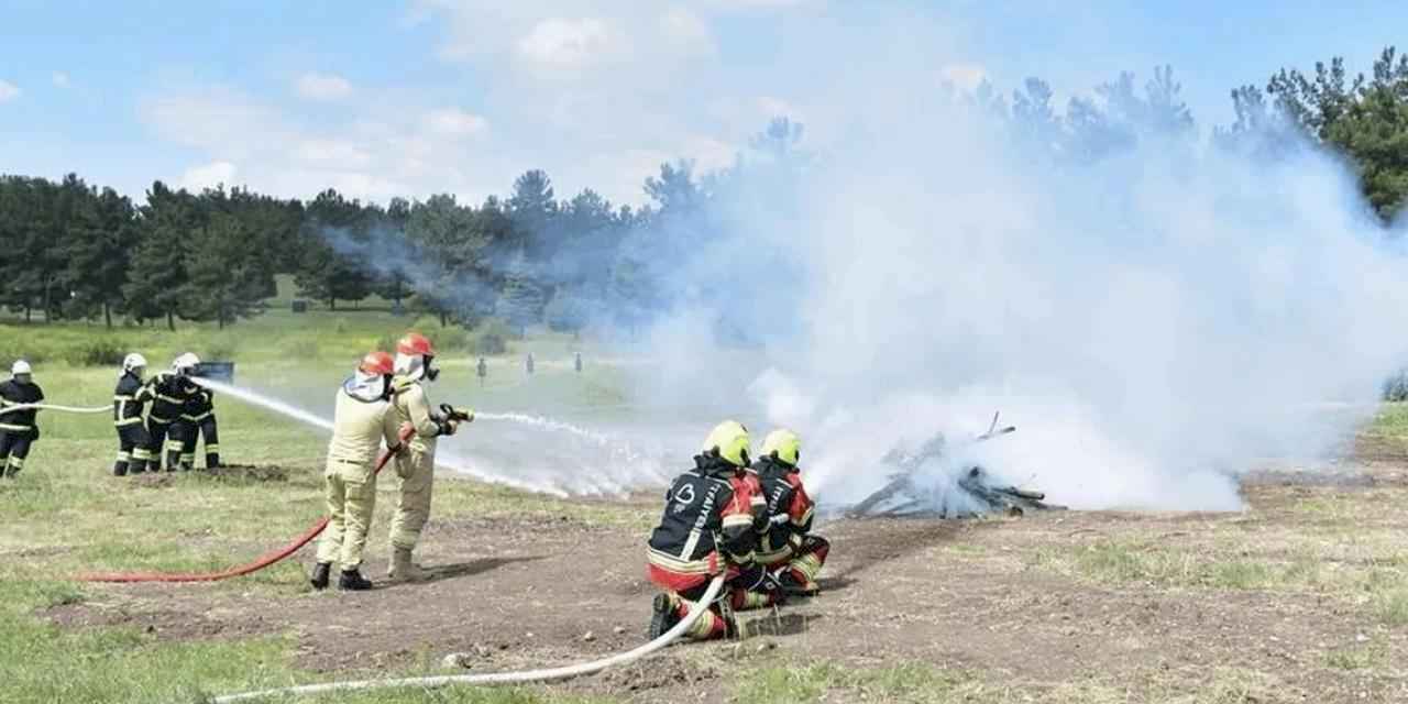 Nefes kesen yangın tatbikatı